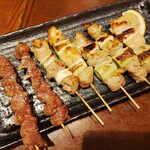 五鐵 - 砂肝串、ネギ間串