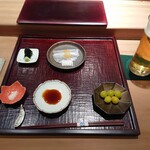 鮨みなと - 銀杏&生ビール