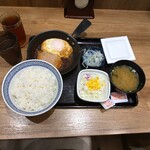 吉野家 - ハムエッグ納豆定食