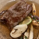 北海道焼肉 北うし - びえい和牛サーロインと松茸焼きしゃぶ