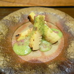 銀座おかもと - 筍　木の芽ソースで