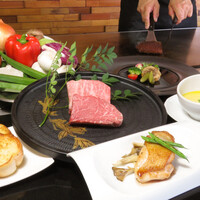 黒毛和牛ステーキ＆熊本県産赤鶏コース