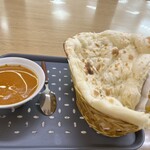 アジアンカレーアンドナン - エビカレー　ガーリックナン　