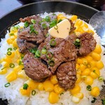 馬力魂 - 鉄板サイコロステーキライス