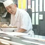 すし処 いけ田 - 大将の池田さん　高校の大先輩なんです＾＾