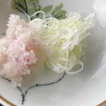 蕎遊庵 - 薬味は、ネギと大根おろし