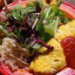 ルーエプラッツ ツオップ - キノコ入りとろとろオムレツ