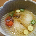 湖里庵 - トマトそうめん。