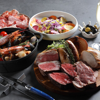 旬のパスタや2種類のお肉。とっておきのディナーコース