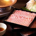 居酒屋 まき野 - 料理写真:カツオ出汁で食べる黒豚しゃぶしゃぶ