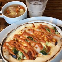 渋谷アチェーゾ - 海老とブロッコリーの明太子ドリア　1,100円