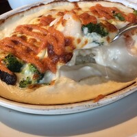 渋谷アチェーゾ - 海老とブロッコリーの明太子ドリア　1,100円　ライスは白飯