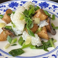 中国菜 老四川 飄香 銀座三越店 - アオリイカと九条葱、香菜の青山椒炒め