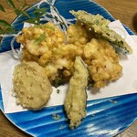 割烹 加門 - 海老コーン揚げ