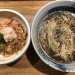 鴨出汁中華蕎麦 麺屋yoshiki - オマール海老の塩そばと海老と蟹のチャーハン