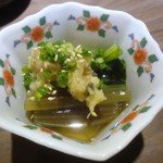 Izakaya Ichinoya - 青菜の白味噌のせ