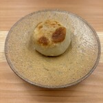 柚木元 - 松茸のお焼き、肉汁のグレービーソース