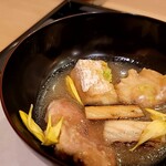 馬車道 大かわ - 葱はしっかり焼いて