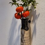 馬車道 大かわ - 入口の花