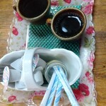 小舟の茶屋くりや - サービスのコーヒー