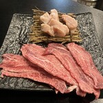 Yakiniku restaurant "Kabachi" - 和牛頰肉￥950 上腸￥950