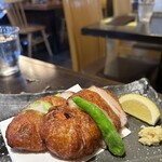 九頭龍蕎麦 - 彩が綺麗なさつま揚げ