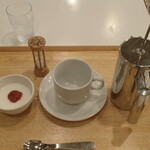 トーコーキッチン - 手作り『牛乳寒天』 + ホットコーヒー