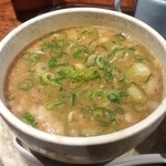 博多とんこつ 天神旗 - 魚介豚骨つけ麵 スープ