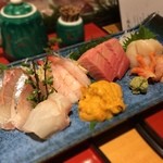 Sushi Maru - お任せの刺身。刺身好き。