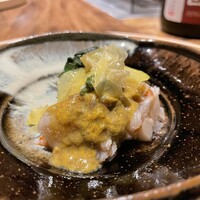 温石 - 伊勢海老、空芯菜