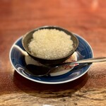 手酌割烹 てら田 - ジャスミン茶のシャーベット