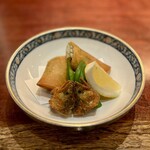 手酌割烹 てら田 - 鮎の春巻