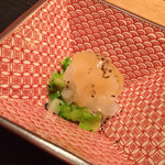 虎白 - 冷し物：白海老　うるい