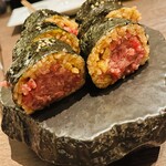 265770561 - 極上サーロインのとろけるとろタク巻き