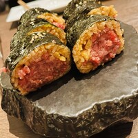 福岡焼肉kintan - 極上サーロインのとろけるとろタク巻き