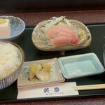 笑夢 - びんちょうまぐろの刺身定食