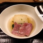 宮坂 - 但馬玄と冬瓜の炊き合わせ