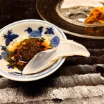 宮坂 - ちり酢をつけて頂きます。