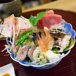 Sushi Chuu - あかむつ、とり貝、まぐろ、アジ、えび、赤貝
