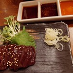 御食事処 歩成 - 馬レバー