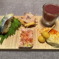 上六ワイン - 前菜盛り合わせ
