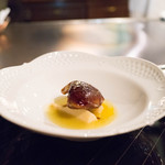 横浜うかい亭 - フォアグラと筍のソテー