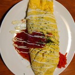 てっぱん居酒家 阿吽 - オムそば
