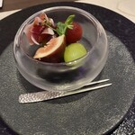 バーアンドダイニング トレント - （１）季節のアミューズ　生ハム添え