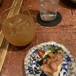 博多メシ 男厨 - 菅原とろとろにごり梅酒とポテトサラダ