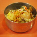 ぎょうざの求胃ちゃん - お通し（スパイスポテトサラダ）