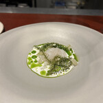 レストラン スノゥ - 「玄界灘産の水イカ」。食感も楽しい一品。