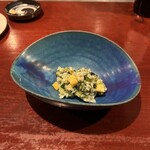 レストラン スノゥ - 「天草産すじあおのりとお米を使った料理」。メインが終わっても、まだまだ美味しい料理は続きます。