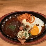 ブレッシングス - ハンバーグ＆チキン南蛮ランチ（1400円） ご飯大盛（100円）