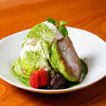 スフレパンケーキ 抹茶